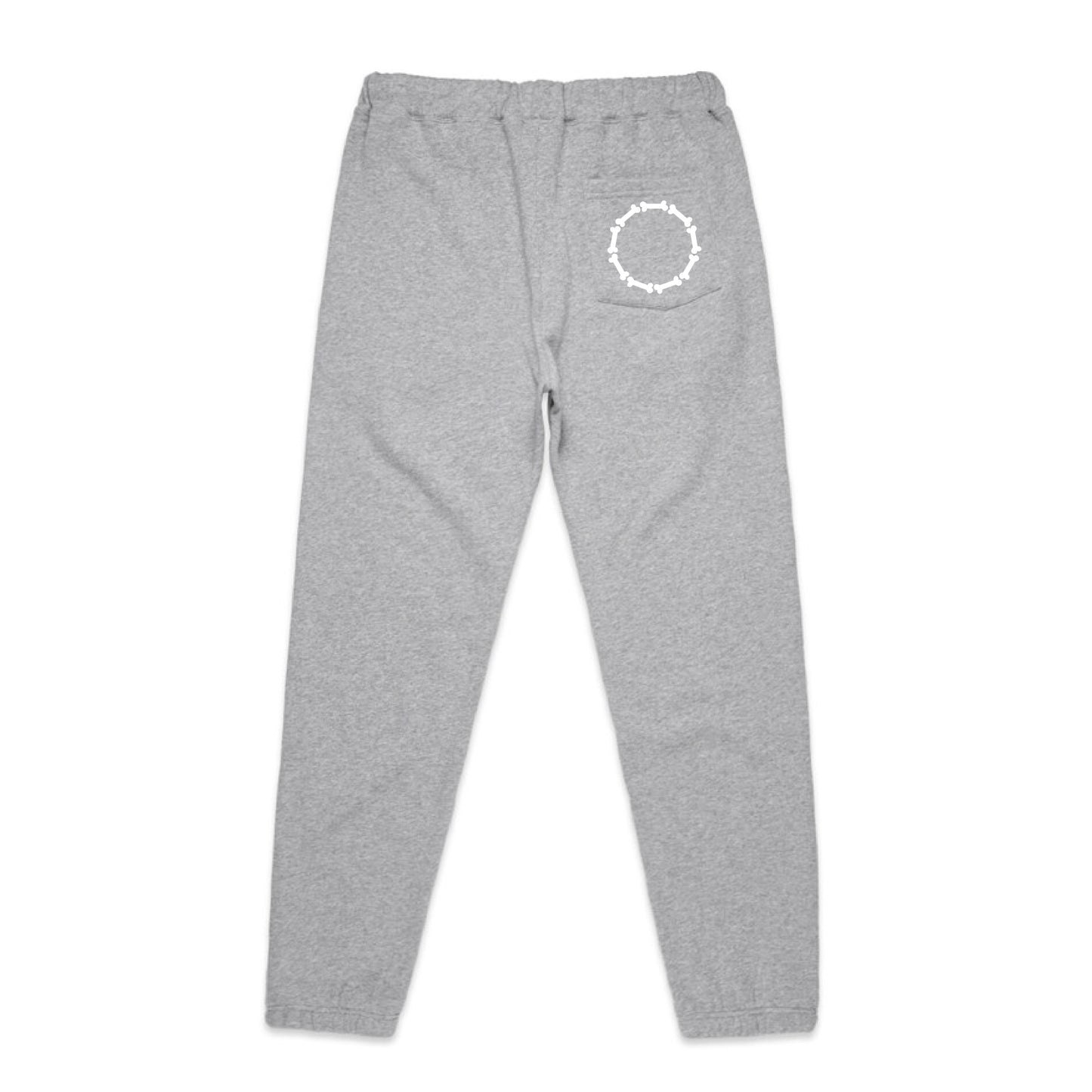 Bone Pocket Sweatpants - Grey & White