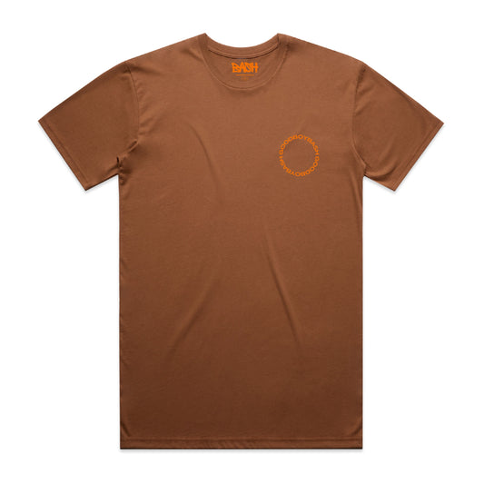 Dog Eat Dog Tee - Brown & Orange