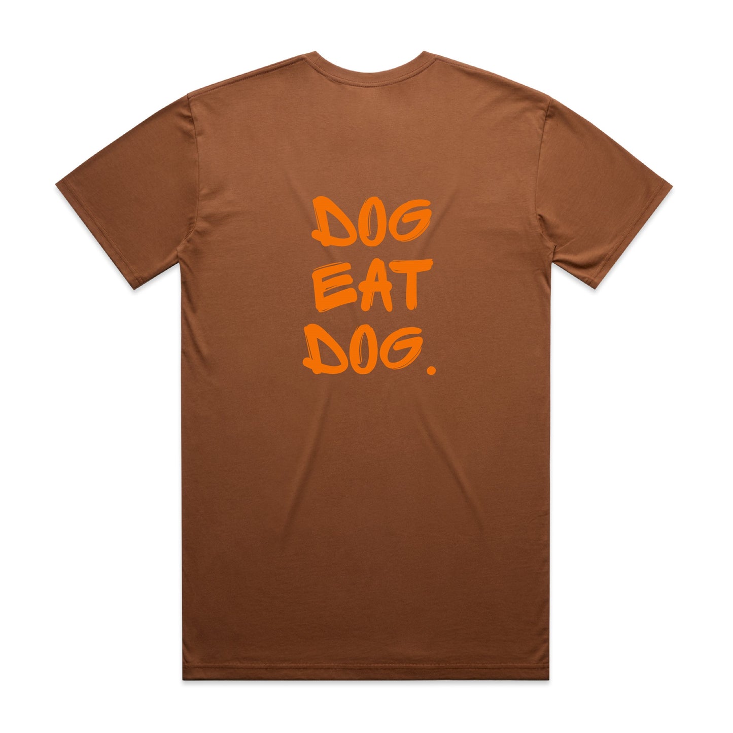 Dog Eat Dog Tee - Brown & Orange