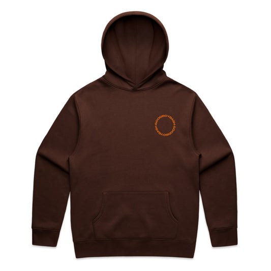 Dog Eat Dog Relaxed Hoodie - Chestnut & Orange