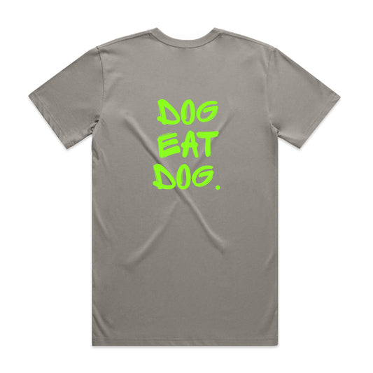 Dog Eat Dog Tee - Granite & Green