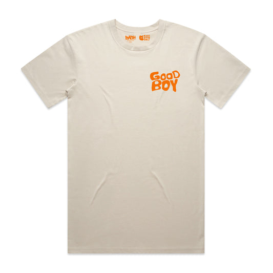 Bash x Good Boys Only Tee - Bone & Orange