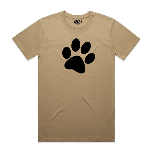 Paw Tee - Sand & Black