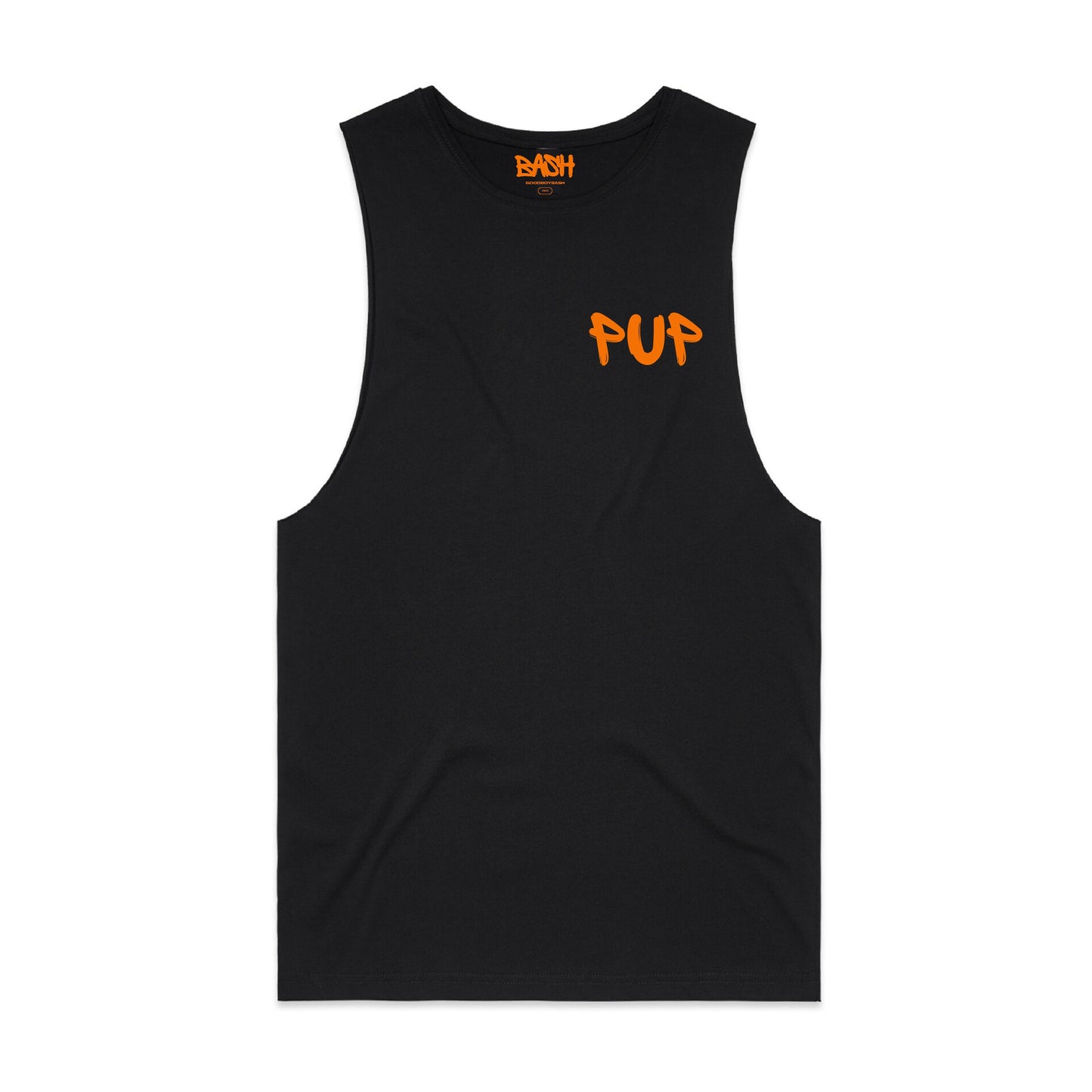 Pup Tank Black & Orange