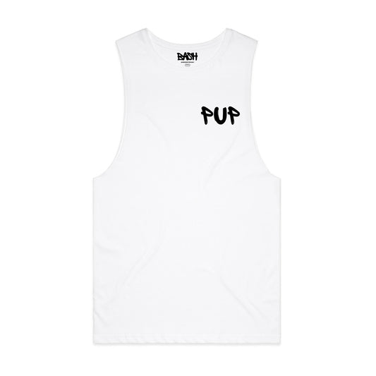 Pup Tank White & Black