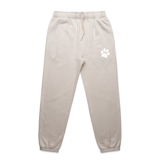 Paw Relaxed Sweatpants - Bone & White