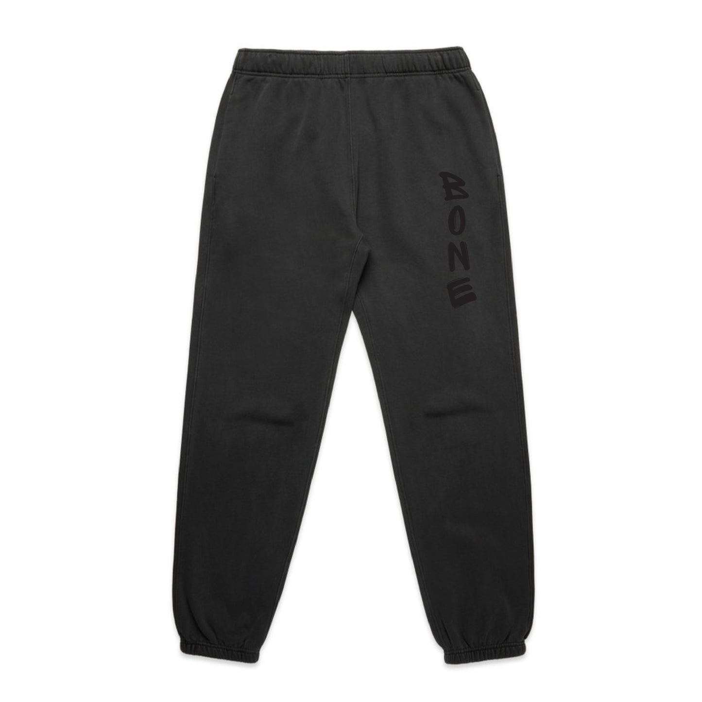 Bone Relaxed Sweatpants - Faded Black Monochrome