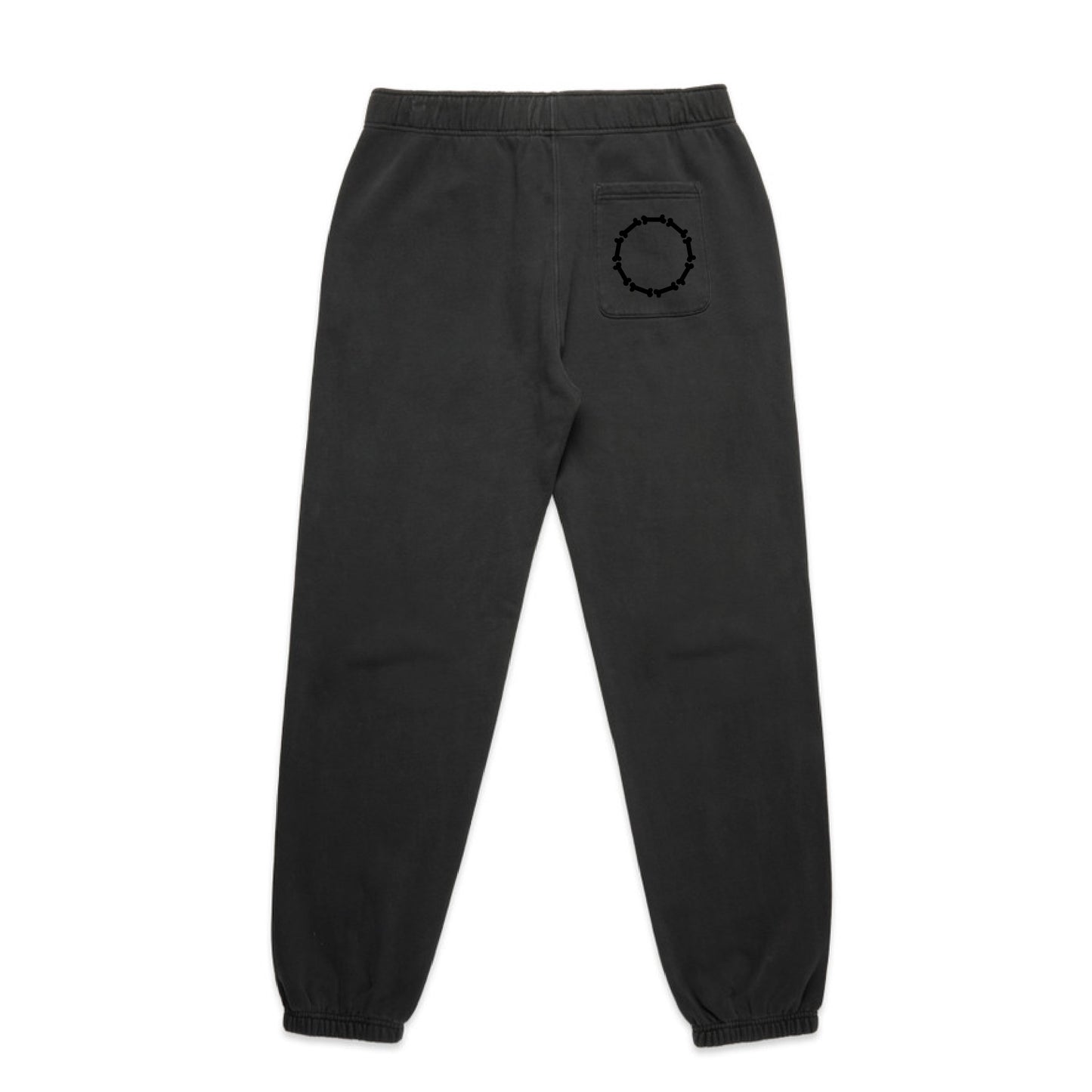 Bone Relaxed Sweatpants - Faded Black Monochrome