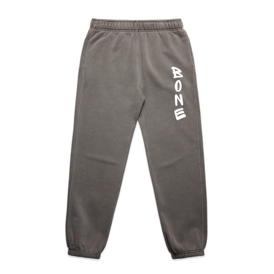 Bone Relaxed Sweatpants - Faded Grey & White