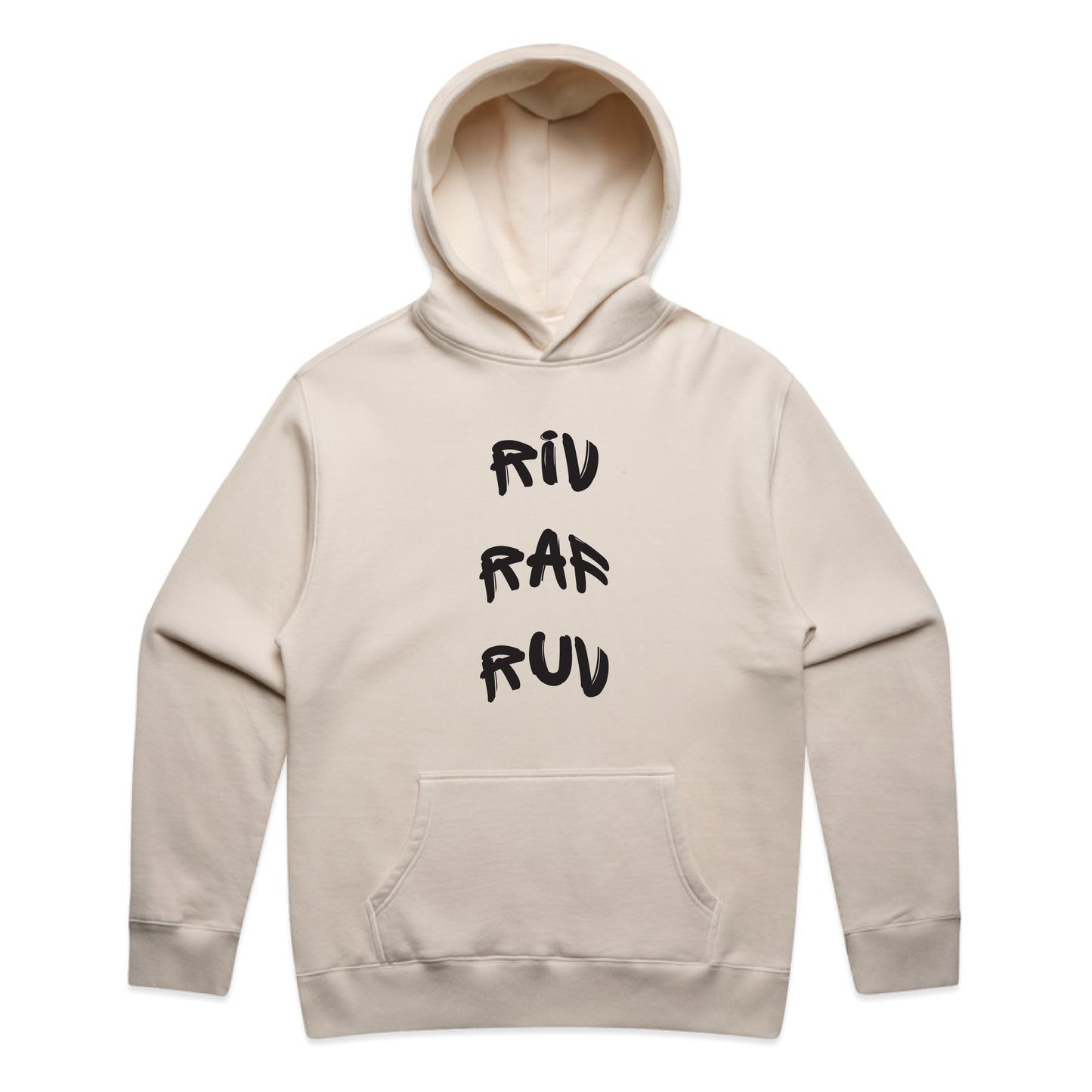 Riv Raf Ruv Relaxed Hoodie - Bone & Black