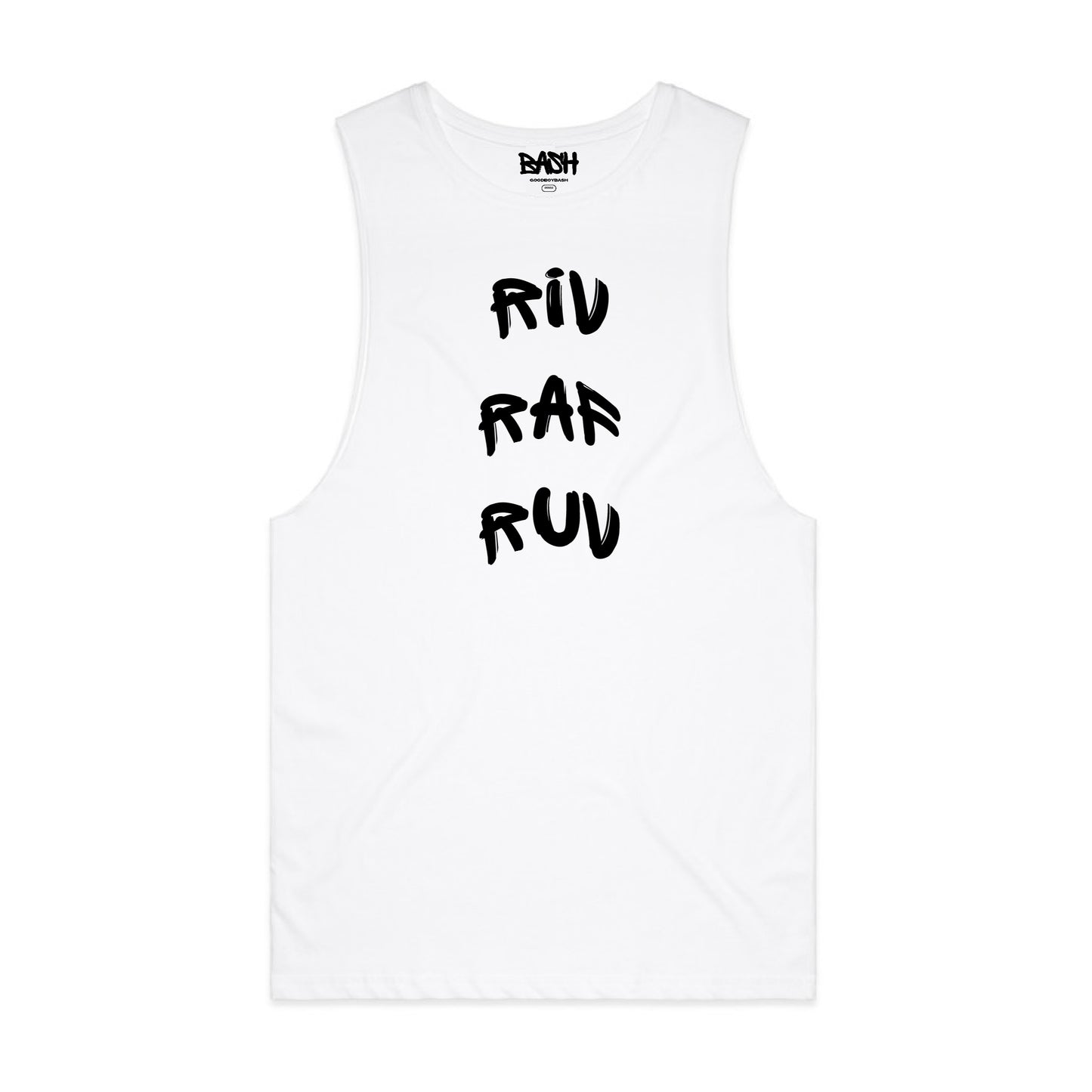 Riv Raf Ruv Tank - White & Black