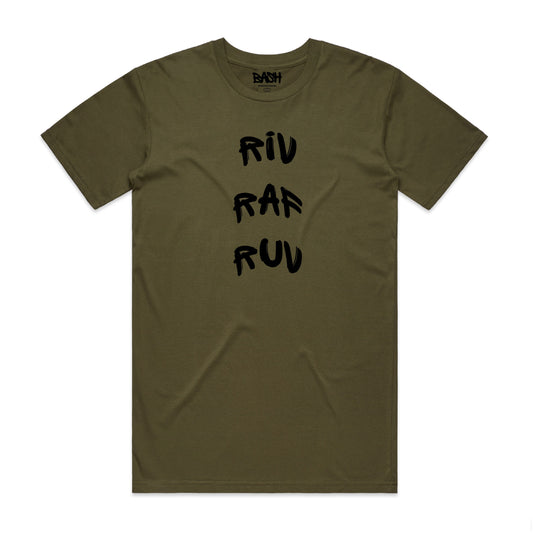 Riv Raf Ruv Tee - Green & Black