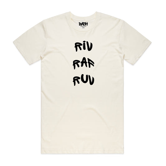 Riv Raf Ruv Tee - White & Black