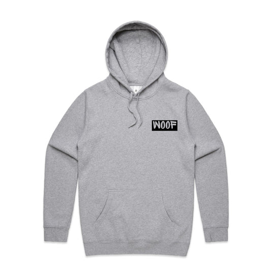 Woof Hoodie - Grey & Black