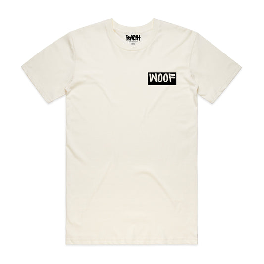 Woof Tee - White & Black